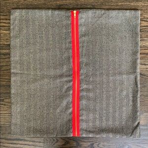 22” Square Herringbone Holiday Pillow Cover